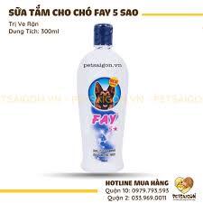 Sữa tắm Fay 5 Sao trị ve rận và dưỡng lông mượt 300ml
